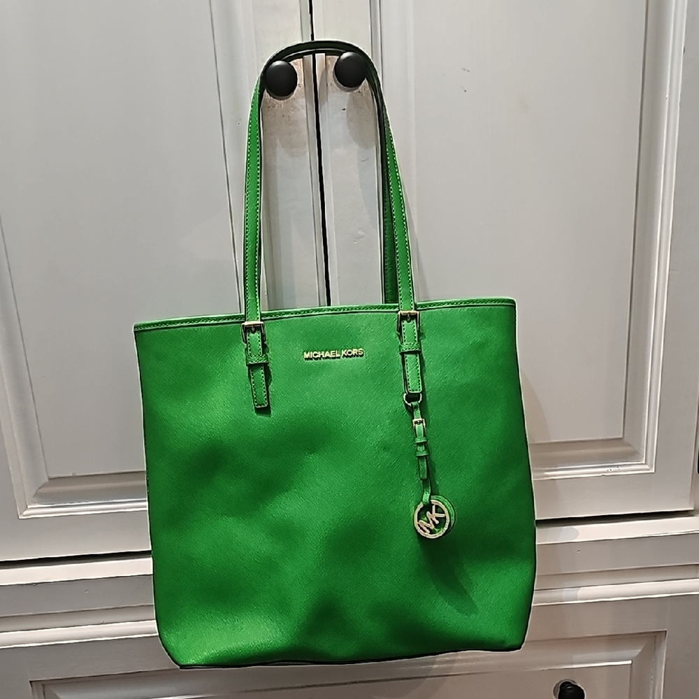 Michael Kors Green Tote Bag